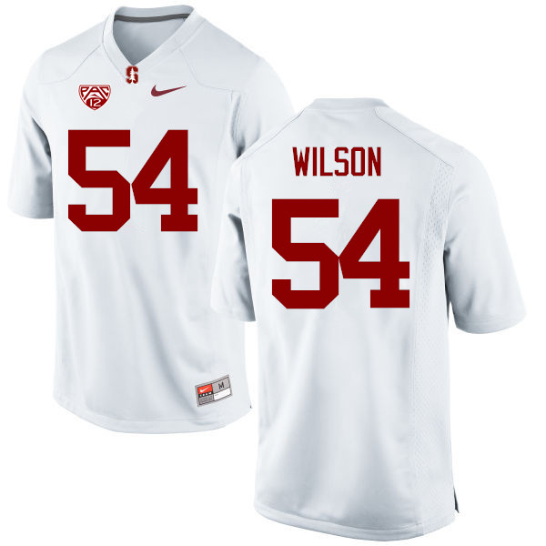 Men Stanford Cardinal #54 Nick Wilson College Football Jerseys Sale-White - Click Image to Close